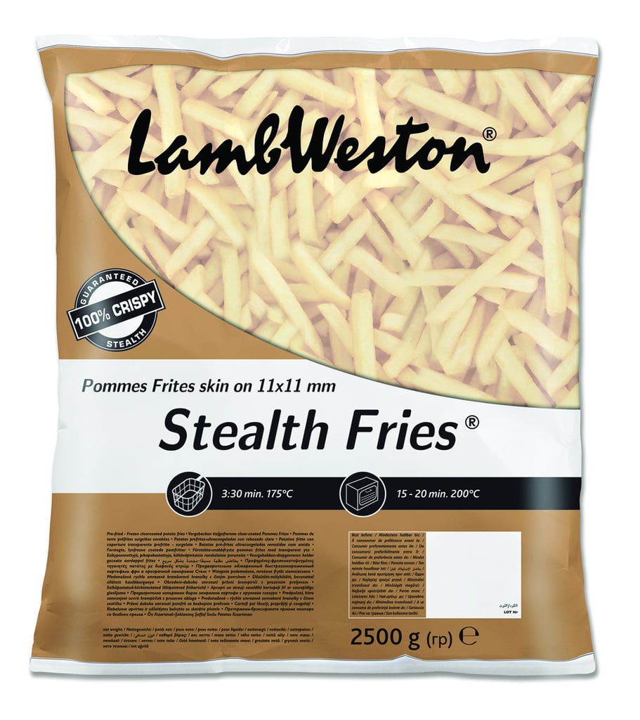 Lambweston Stealth Fries 11 × 11 mm Skin-On | 4 × 2.5 kg frozen