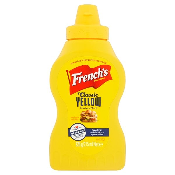 Frenchs Yellow Mustard Squeezy | 8 × 226 g