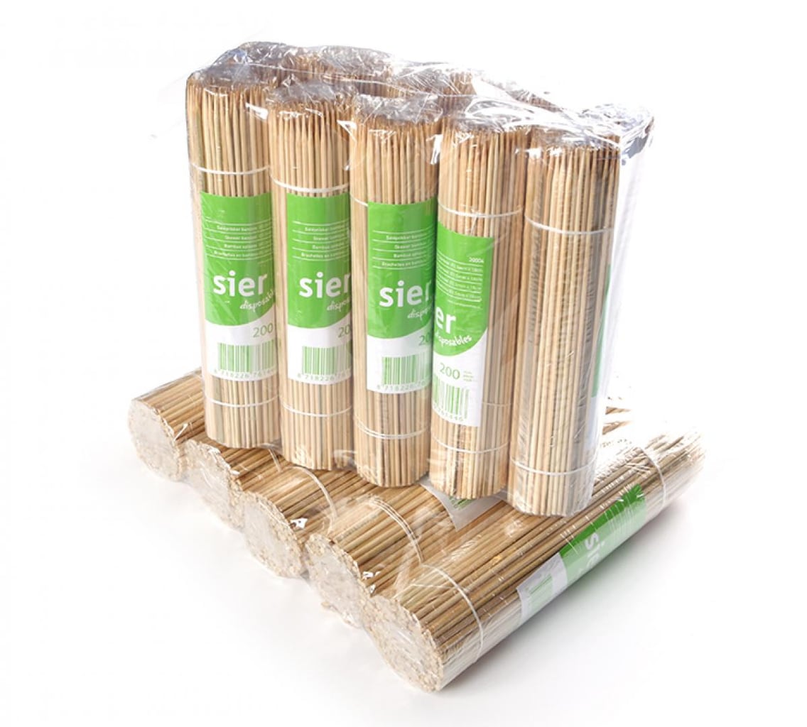 Sier Bamboo Skewers 18 cm long, 2.5 mm thick | 10 × 200 pieces